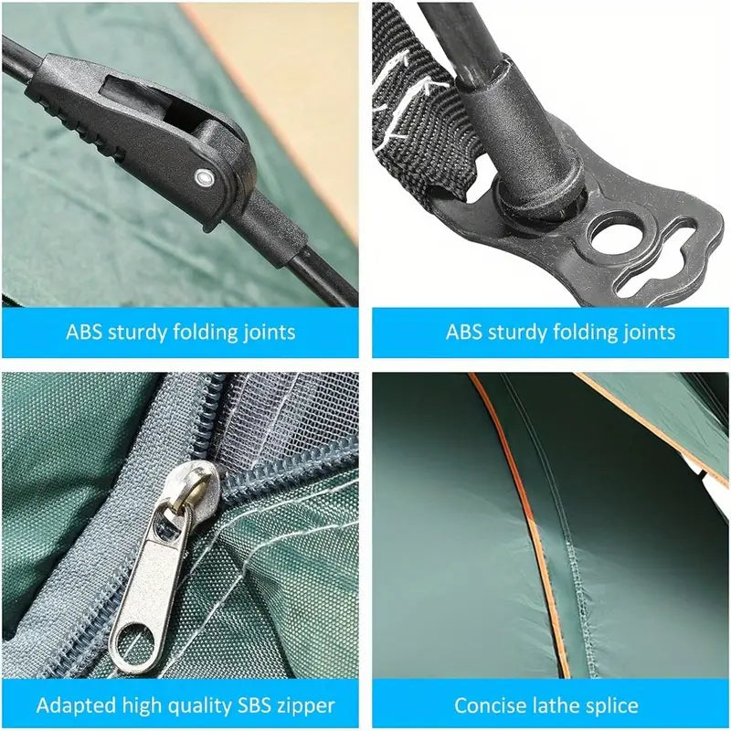 Waterproof Oval Pop-Up Camping Tent - Outdoor Survival