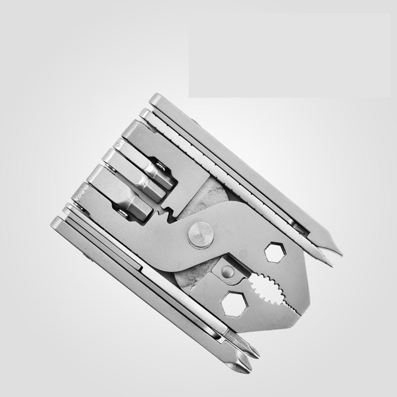 25-in-1 Multitool Clamps and Vises Stainless Steel Pocket Knife with Screwdriver Sleeve with Sheath-Perfect for Outdoor, Survival, Camping, Hiking, Simple Repair