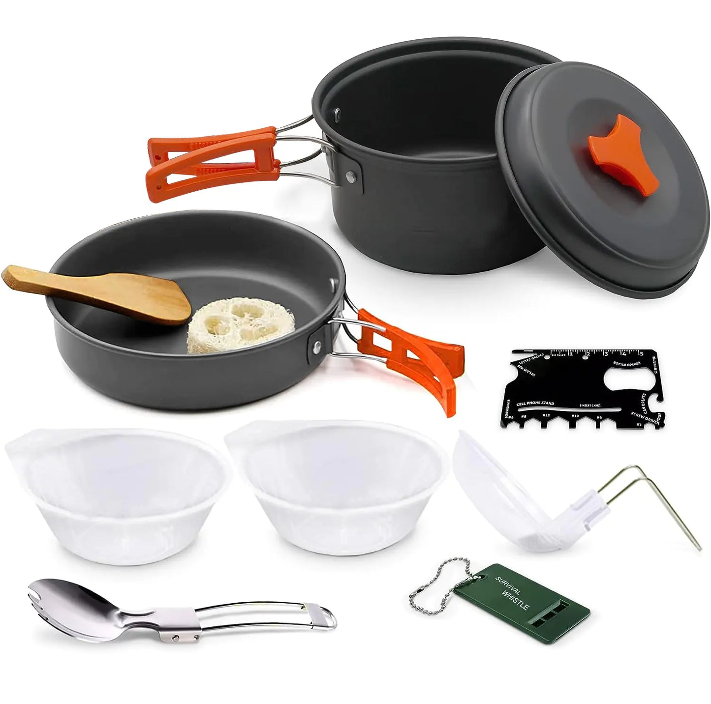 Portable Outdoor Camping Cookware Set with Stove