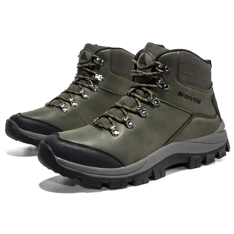 High-Top Waterproof Non-Slip Hiking Shoes