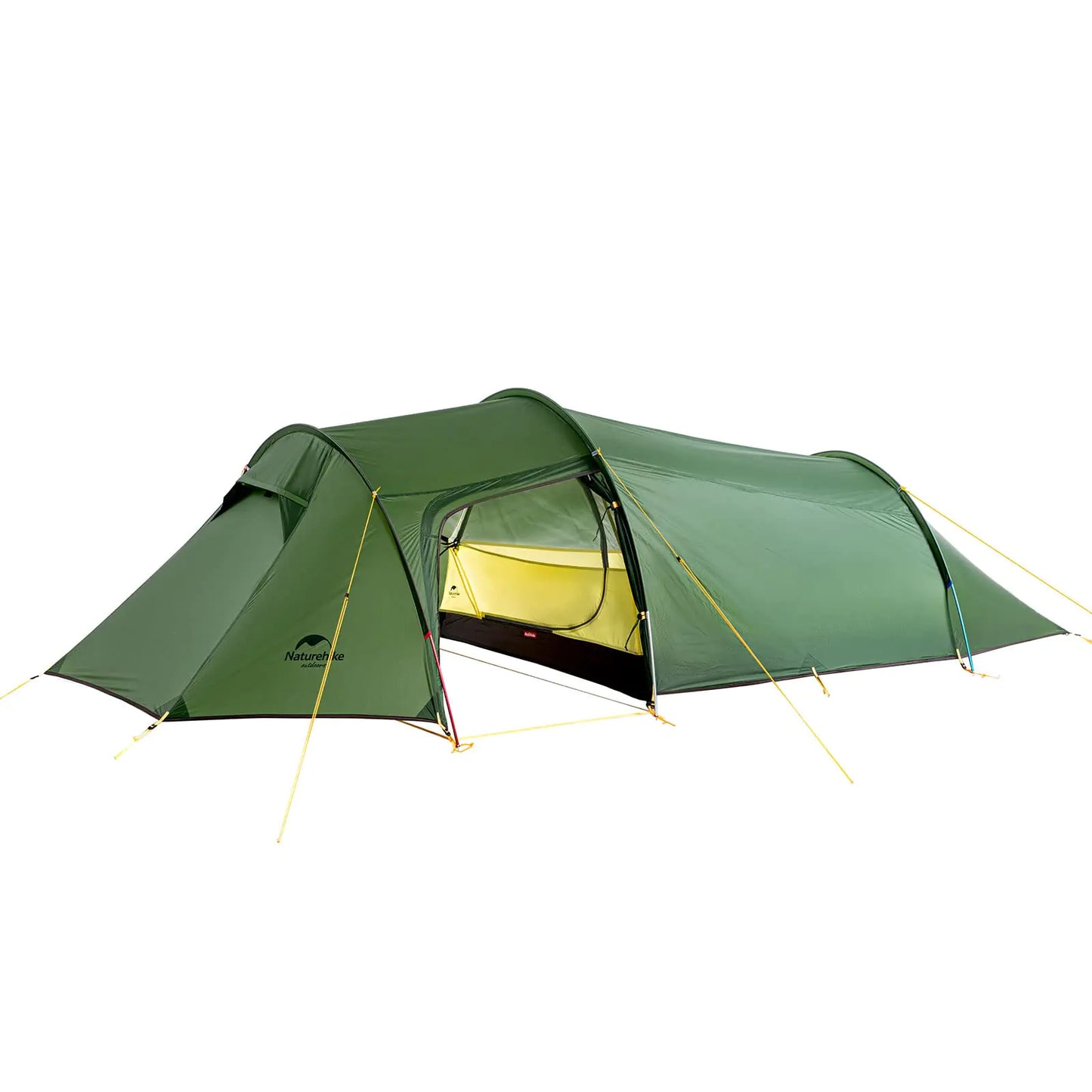 Naturehike Opalus Backpacking Tent 2-4 Person Lightweight Waterproof Camping Tent with Footprint (2 Person 15D Green)